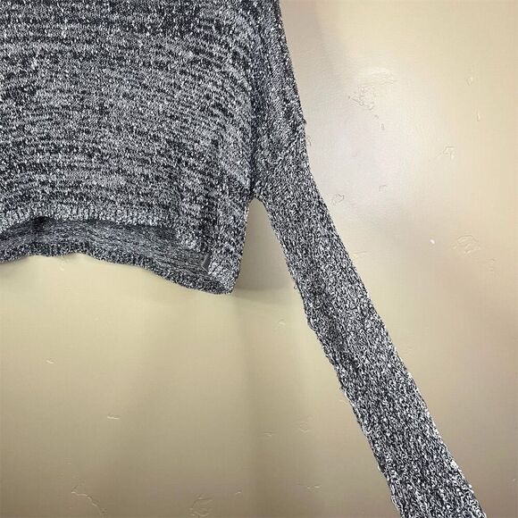 Staring At Stars Women's Cropped‎ Gray Pullover Sweater Size Small Boho Grunge - Picture 2 of 7